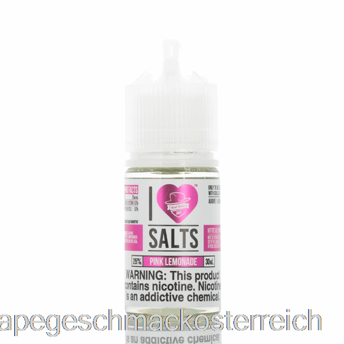 Rosa Limonade – Ich Liebe Salze – 30 Ml 25 Mg Vape-Geschmack